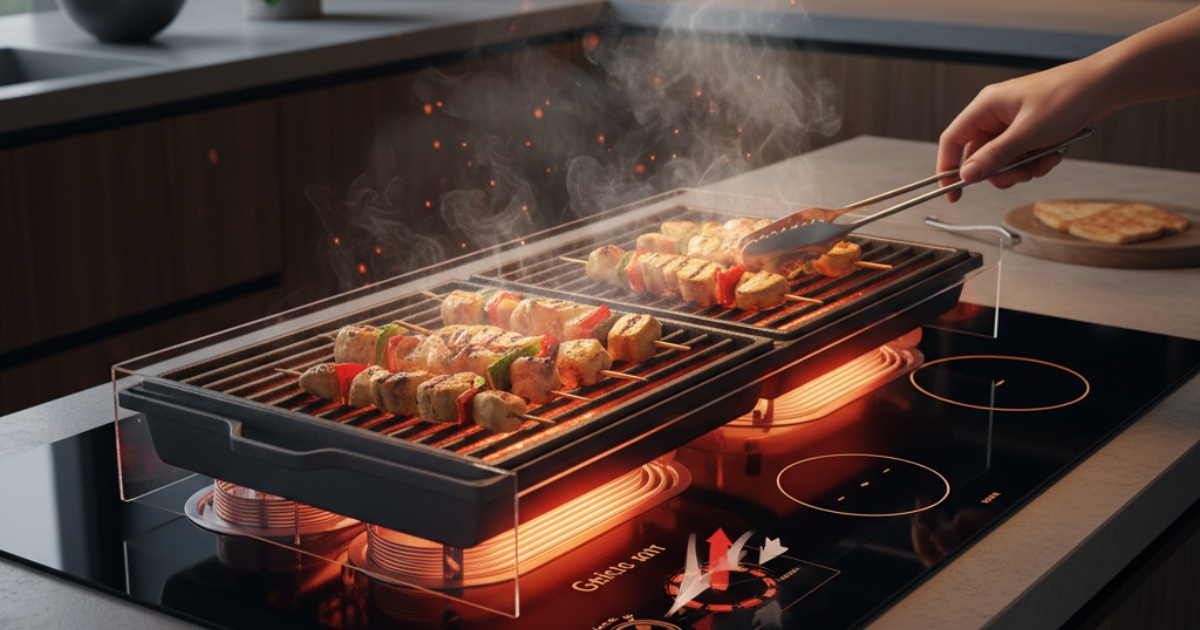 Bếp hồng ngoại có nướng được không và cơ chế hoạt động