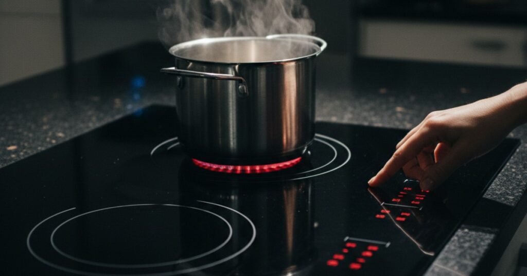 bếp từ chạy ngắt liên tục