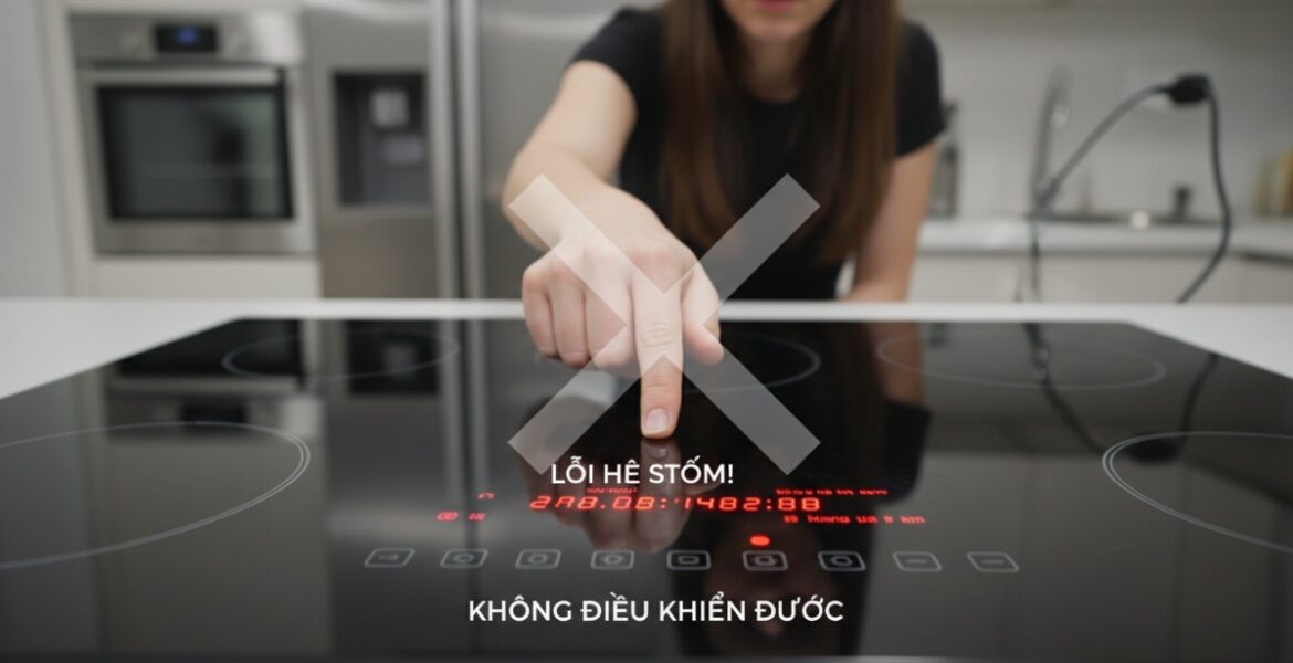 bếp từ không điều khiển được
