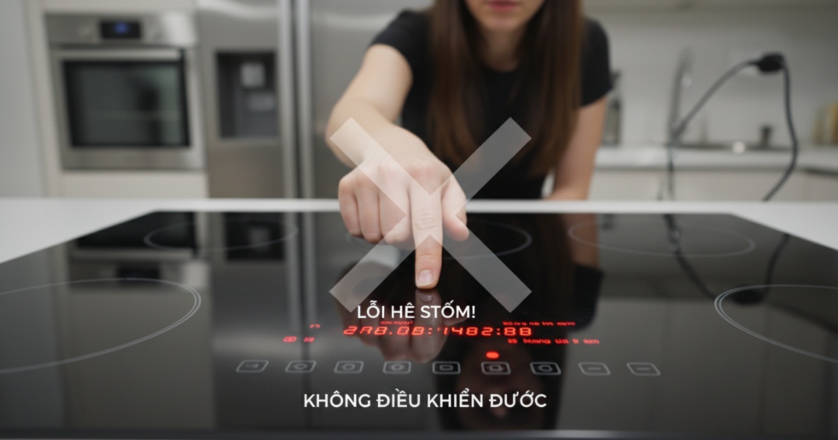 bếp từ không điều khiển được