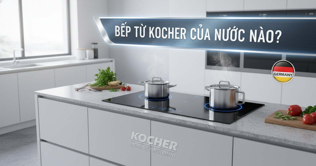 Bếp từ Kocher của nước nào? Đánh giá chi tiết xuất xứ và chất lượng 2 bếp từ kocher của nước nào