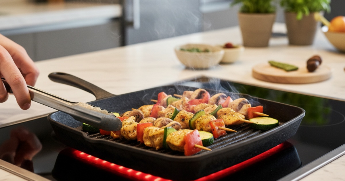 Hướng dẫn cách nướng thực phẩm trên bếp hồng ngoại đúng cách