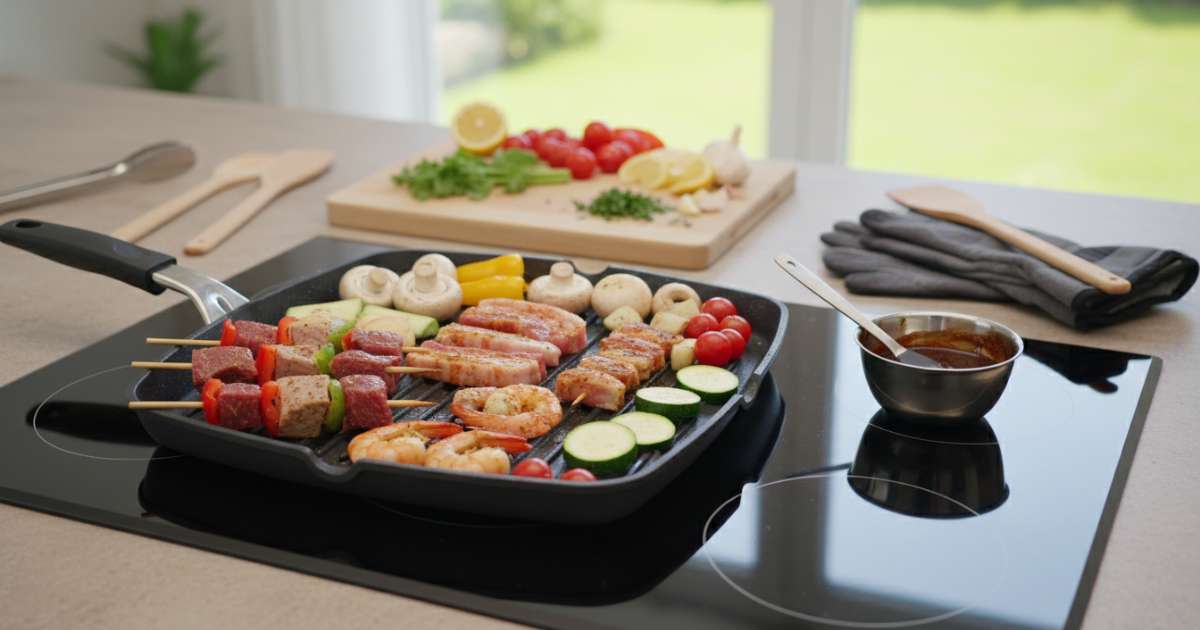 Bí quyết chuẩn bị thực phẩm khi ăn nướng bằng bếp từ