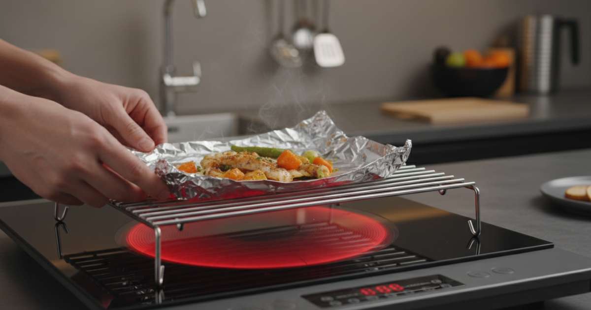 Hướng dẫn cách nướng giấy bạc trên bếp hồng ngoại an toàn và hiệu quả