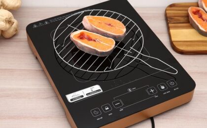 nướng cá bằng bếp hồng ngoại