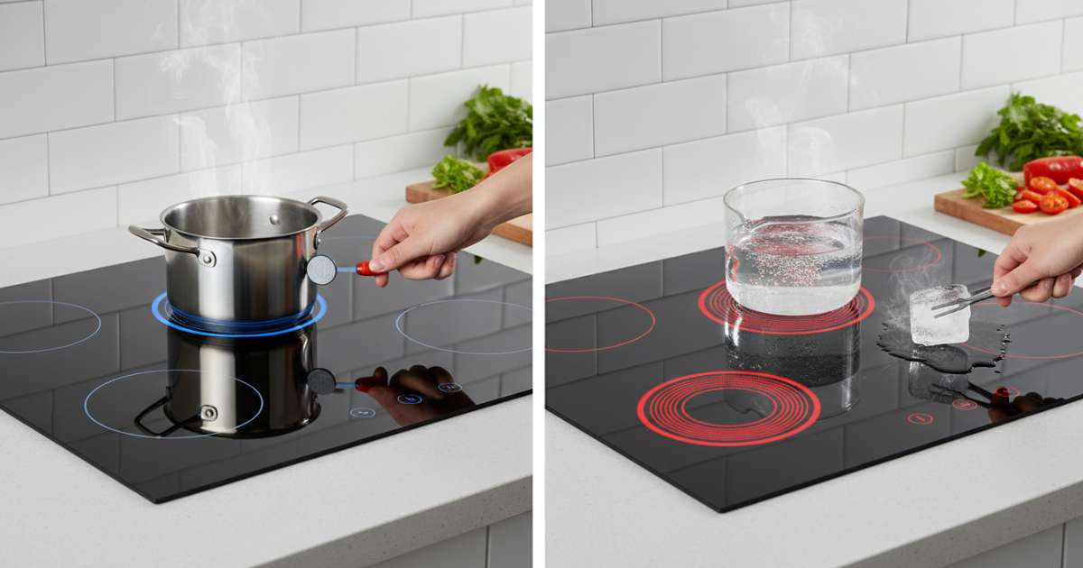 phân biệt bếp từ và bếp hồng ngoại