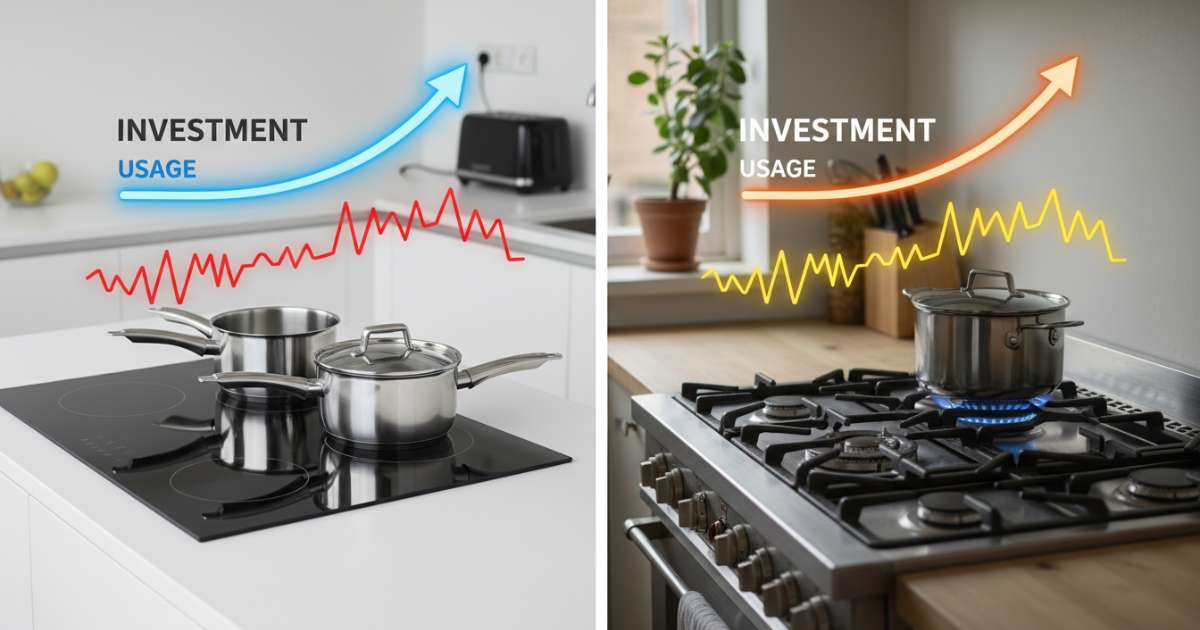 So sánh chi phí bếp từ và bếp ga khi đầu tư và sử dụng