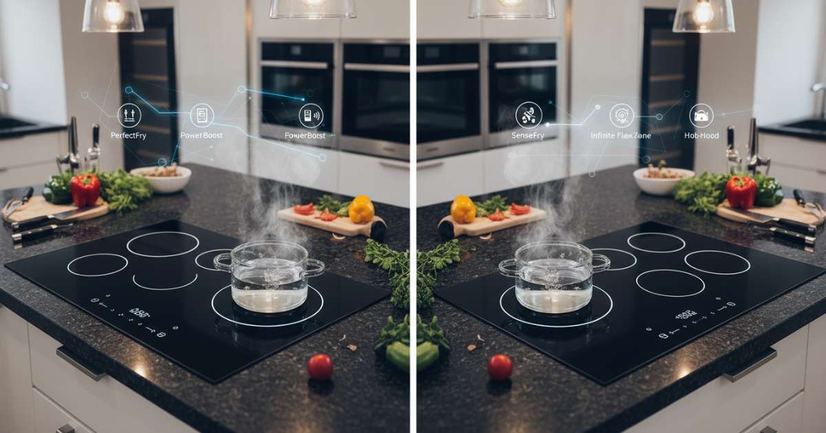 Đánh giá bếp từ Bosch và Electrolux qua các công nghệ nấu nướng