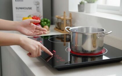 hướng dẫn sử dụng bếp hồng ngoại sunhouse