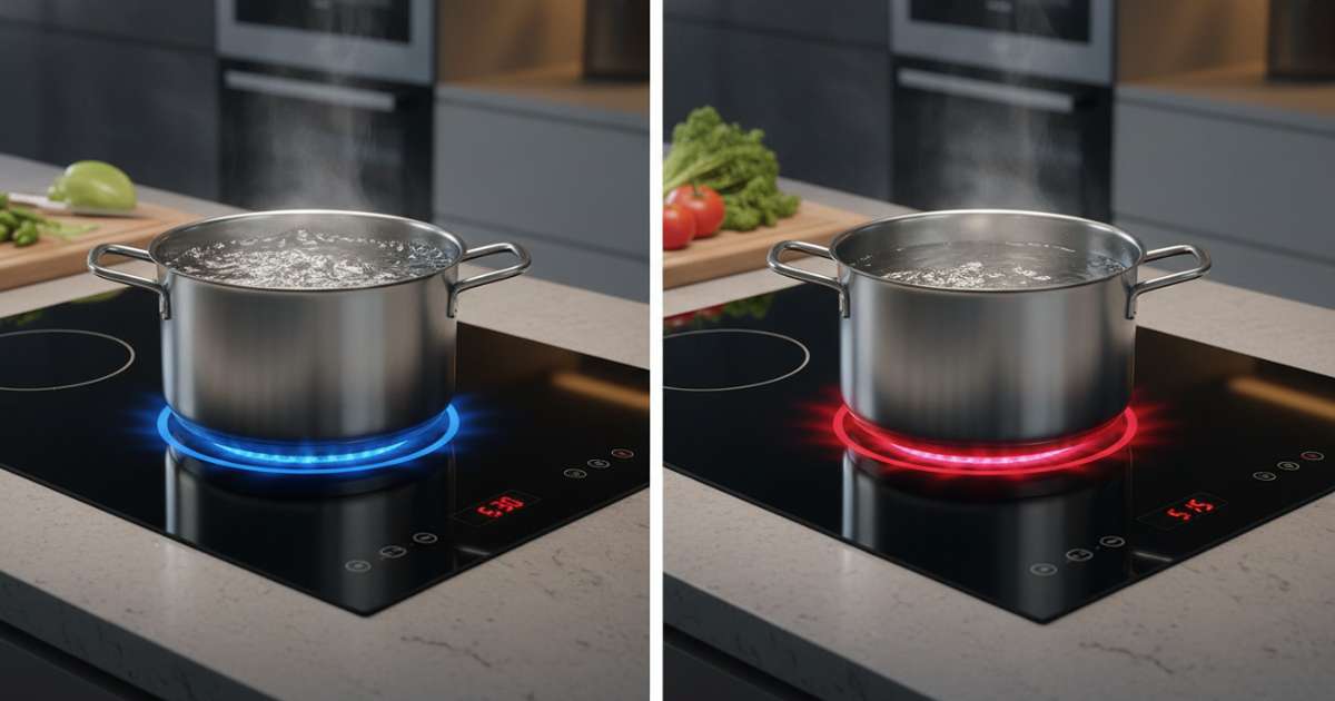 So sánh bếp điện từ và bếp hồng ngoại về hiệu suất nấu nướng