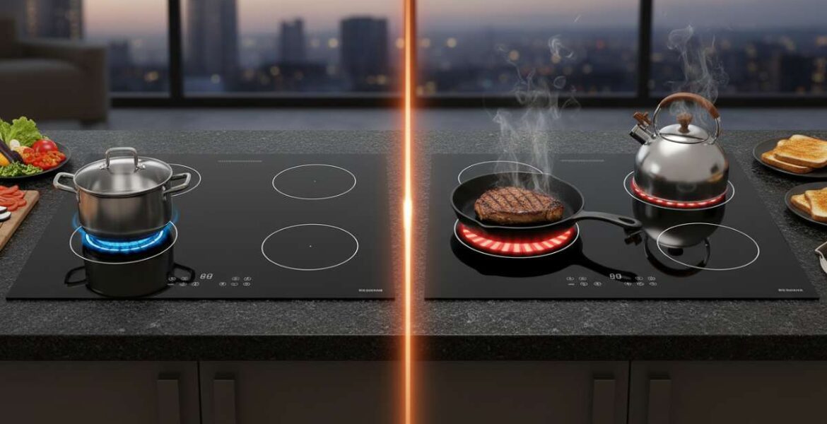 so sánh bếp từ và hồng ngoại