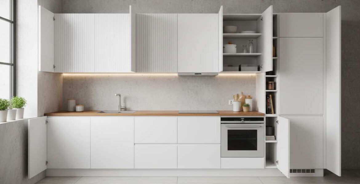 tủ bếp âm tường