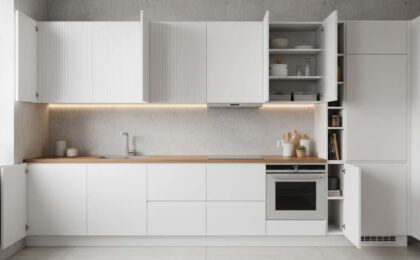 tủ bếp âm tường