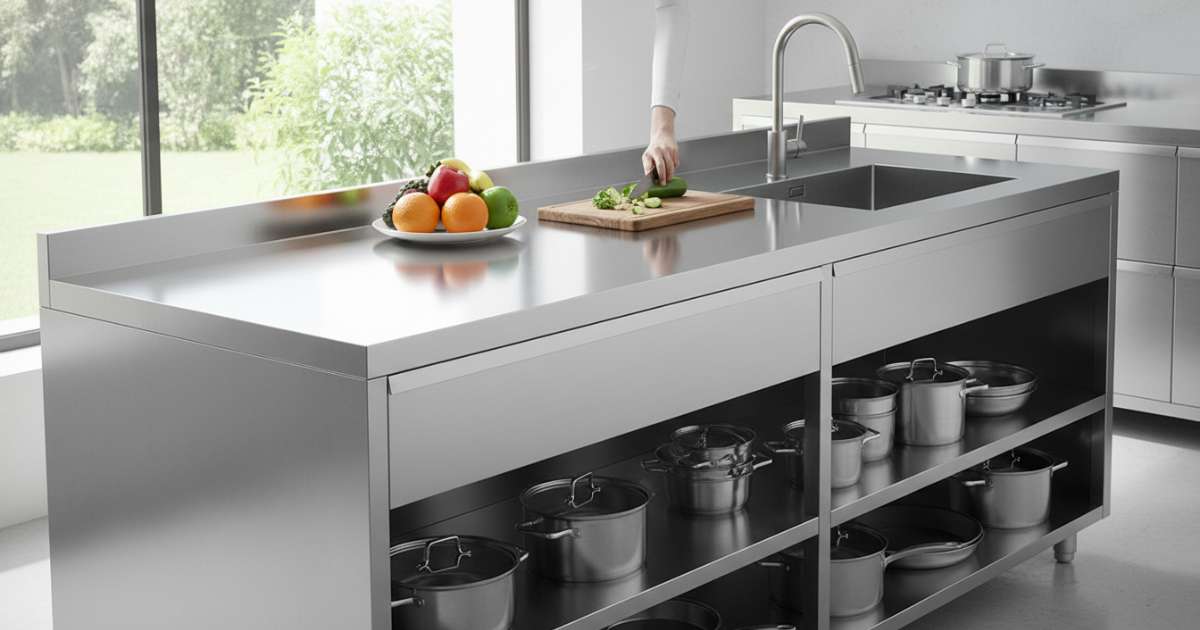 5 ưu điểm vượt trội của bàn bếp inox khiến người dùng tin tưởng
