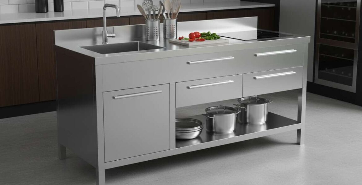 bàn bếp inox