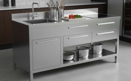 bàn bếp inox