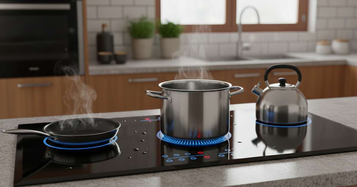 bếp từ 3 vùng nấu
