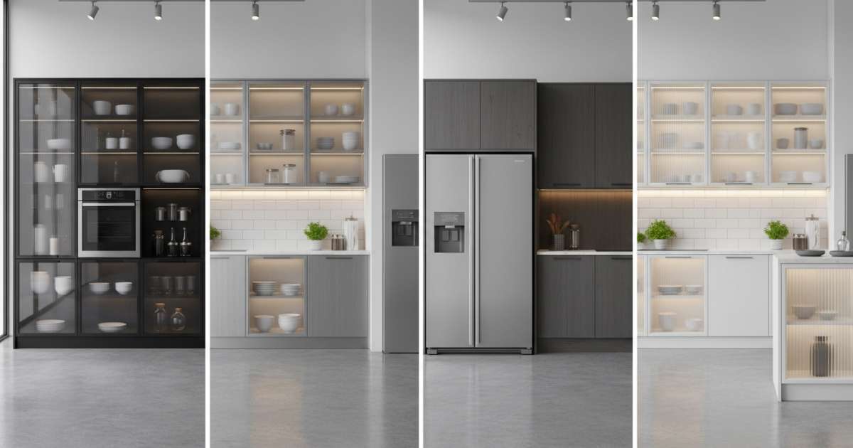 Top 12 mẫu tủ bếp nhôm kính cao cấp dẫn đầu xu hướng bền đẹp 3 Các loại tủ bếp nhôm phổ biến trên thị trường