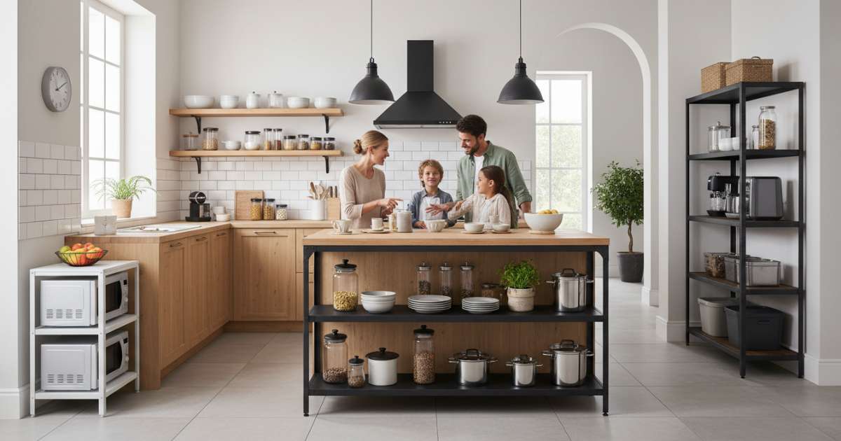 Cách lựa chọn kệ sắt bếp phù hợp với không gian gia đình