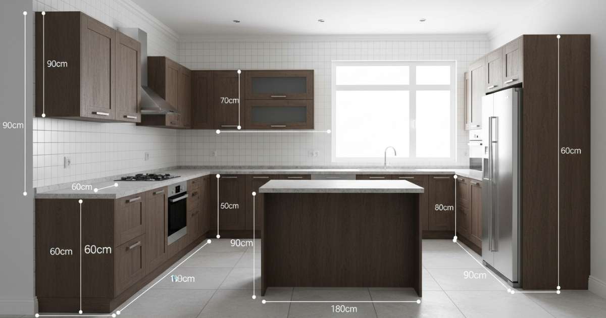 7 Kích thước tủ bếp tiêu chuẩn giúp tối ưu không gian nhà bạn 2 kích thước tủ bếp