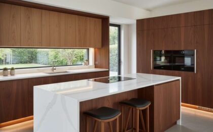 mẫu tủ bếp gỗ đẹp hiện đại