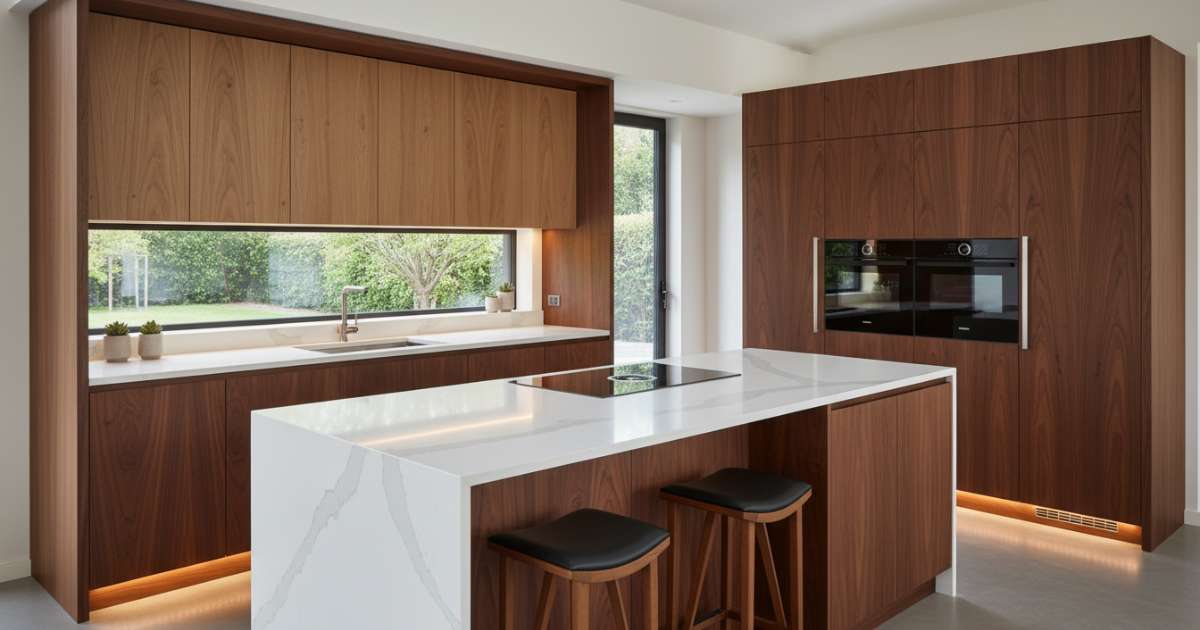 mẫu tủ bếp gỗ đẹp hiện đại