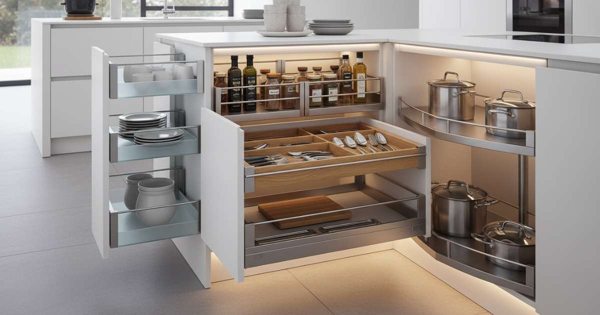 10 mẫu phụ kiện tủ bếp thông minh giúp tối ưu không gian 2 phụ kiện tủ bếp