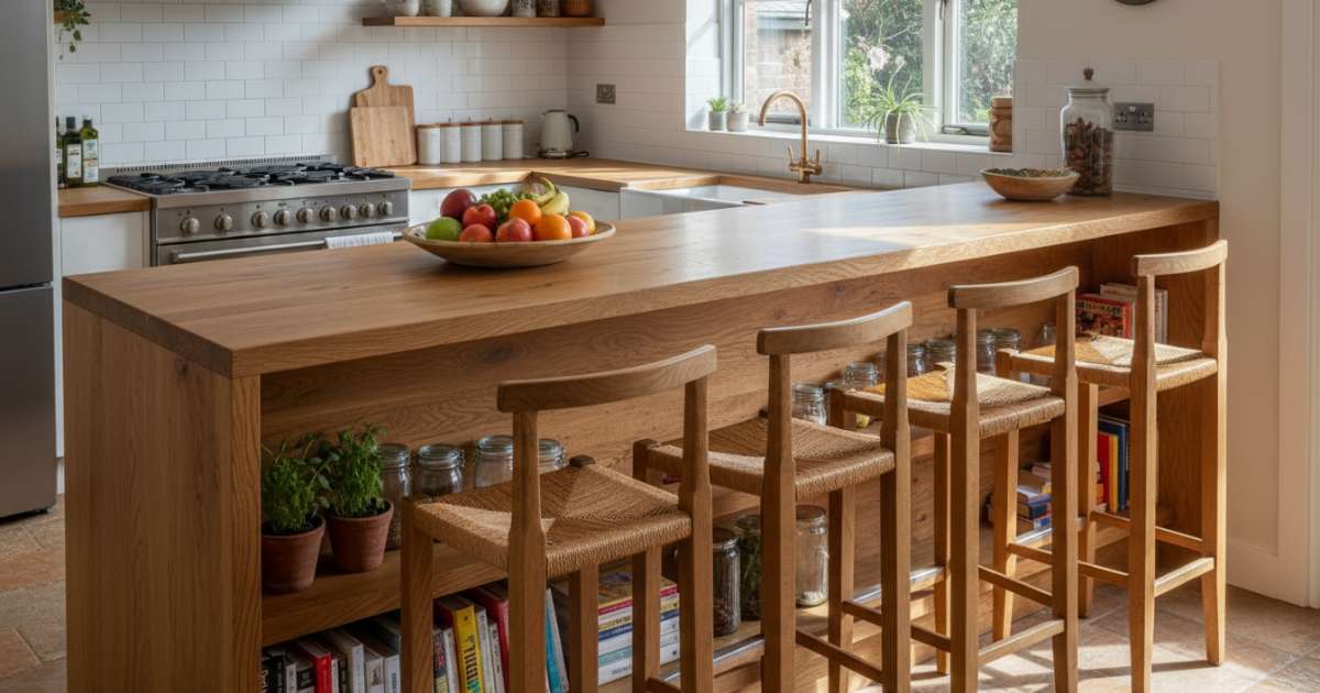 10 Thiết kế quầy bar bếp bằng gỗ đẹp và hiện đại nhất hiện nay 2 quầy bar bếp bằng gỗ