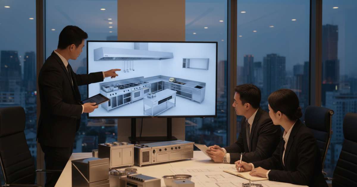 Quy trình tư vấn thiết kế hệ thống bếp nhà hàng chuyên nghiệp