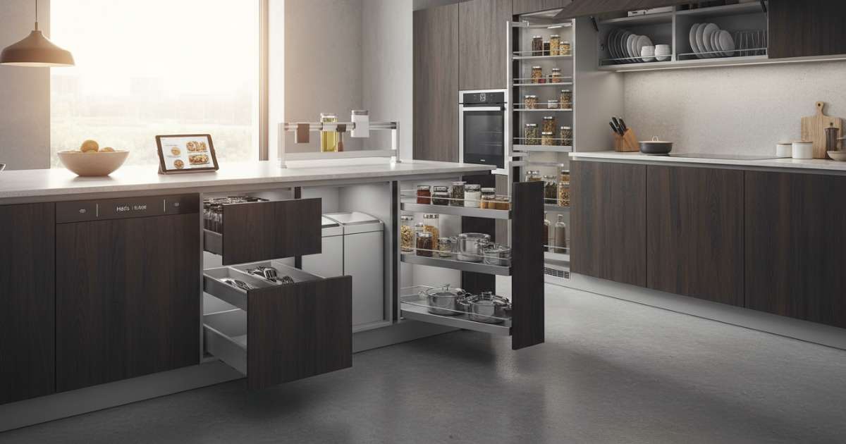 Top 8 phụ kiện nhà bếp Hafele thông minh không thể thiếu
