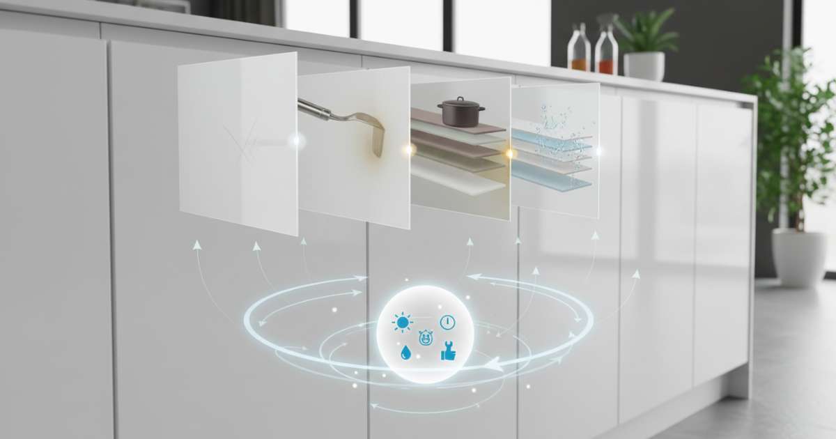 Tủ bếp nhựa acrylic có bền không và các yếu tố ảnh hưởng