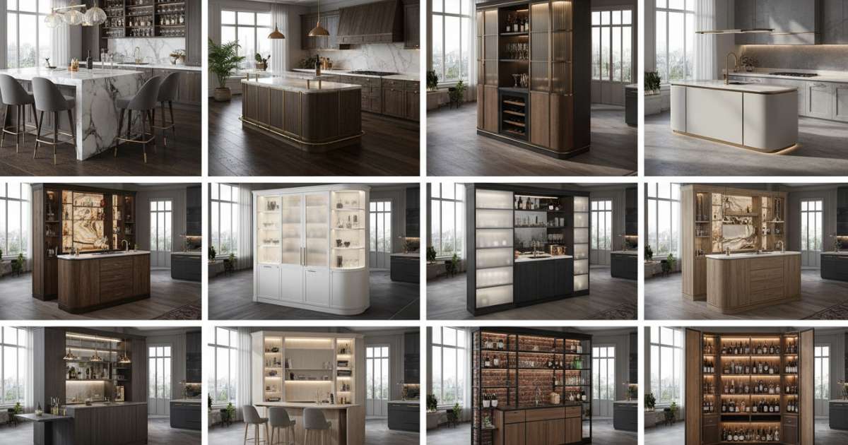 Tư vấn thiết kế 10 mẫu tủ bar bếp sang trọng cho căn hộ