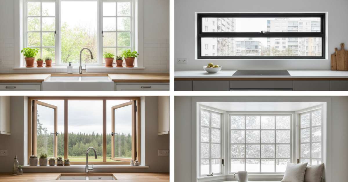 99+ Mẫu thiết kế cửa sổ bếp đẹp và hiện đại nhất năm 2026 3 Các loại cửa sổ nhà bếp phổ biến hiện nay