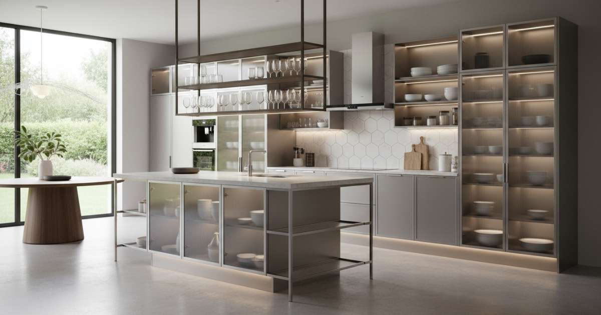 Các mẫu tủ bếp nhôm kính đẹp và hiện đại nhất hiện nay