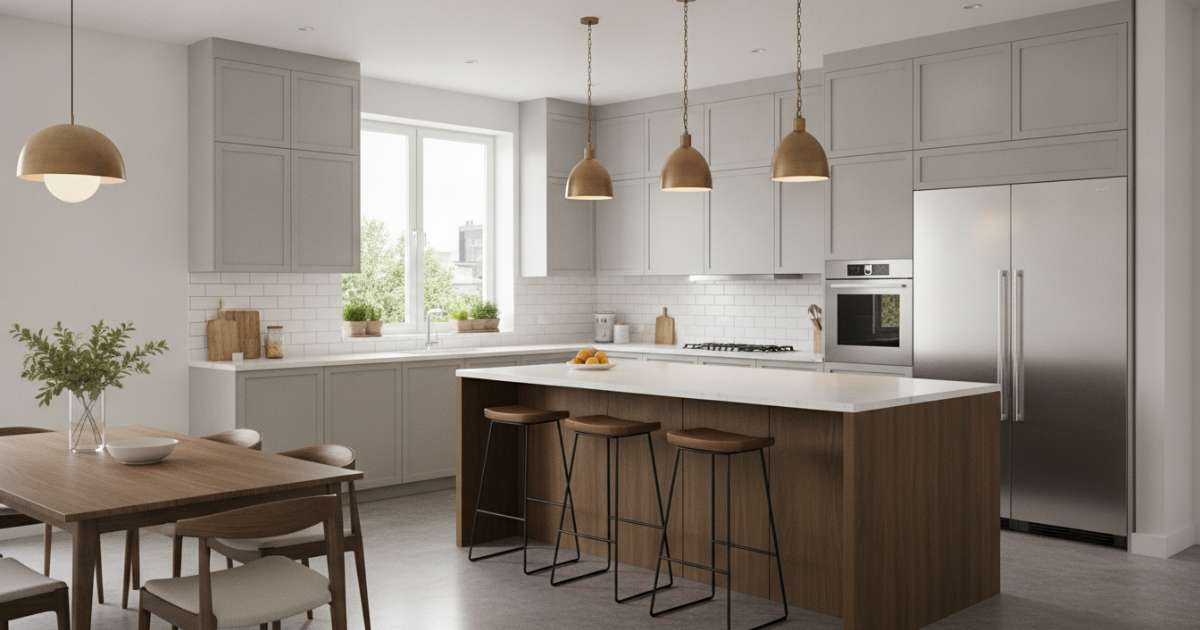 Cách bố trí nội thất bếp đẹp cho nhà phố và chung cư