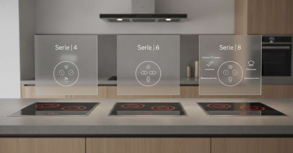 Phân loại các dòng bếp bosch 3 vùng nấu theo Serie
