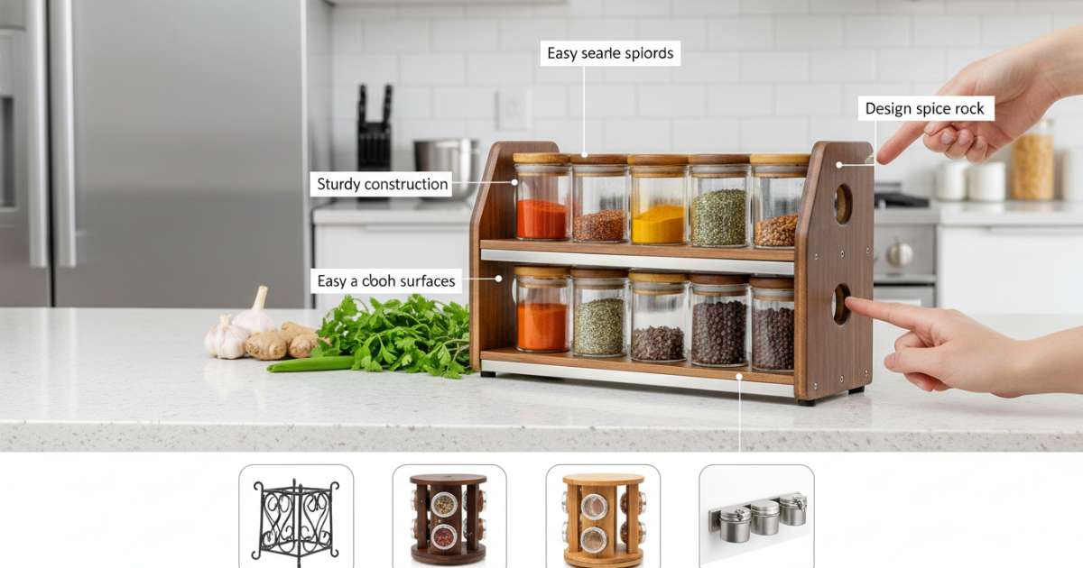 Tiêu chí chọn mua kệ đựng gia vị nhà bếp chất lượng