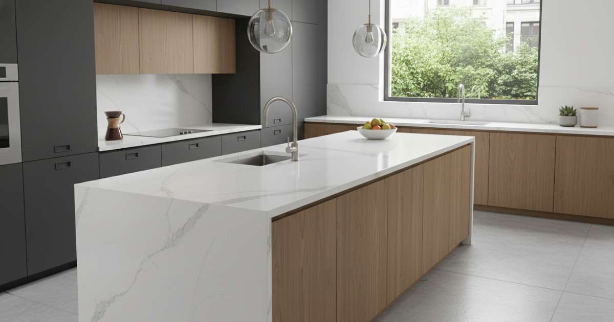 Báo giá đá mặt bếp và mặt bàn đá nhân tạo cao cấp năm 2026 4 Ưu điểm vượt trội khi sử dụng mặt bàn đá nhân tạo