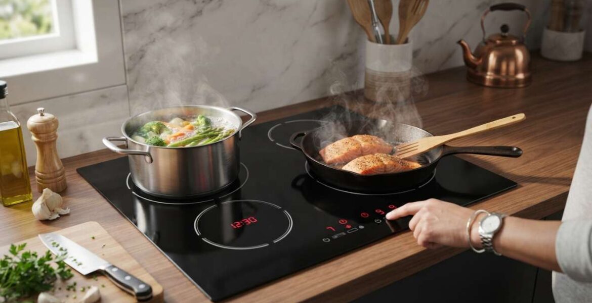bếp từ 2 vùng nấu