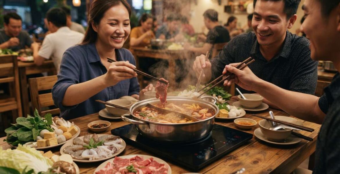 bếp từ ăn lẩu