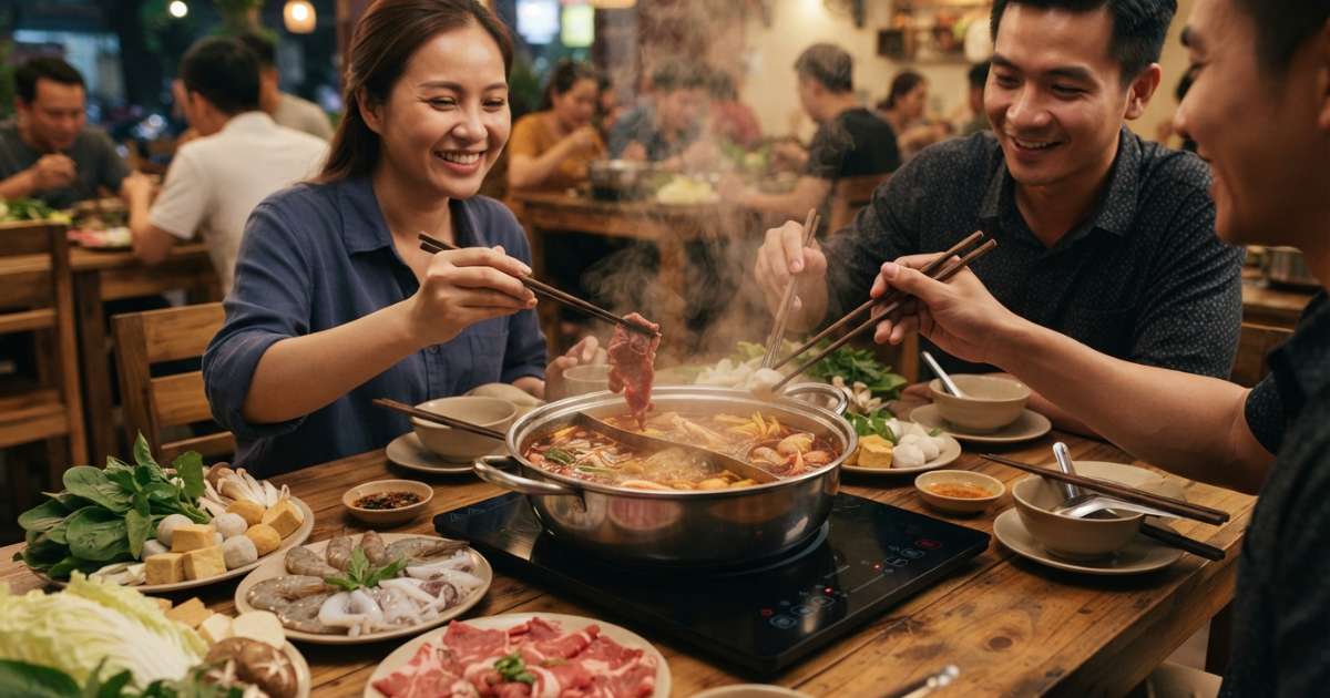 bếp từ ăn lẩu