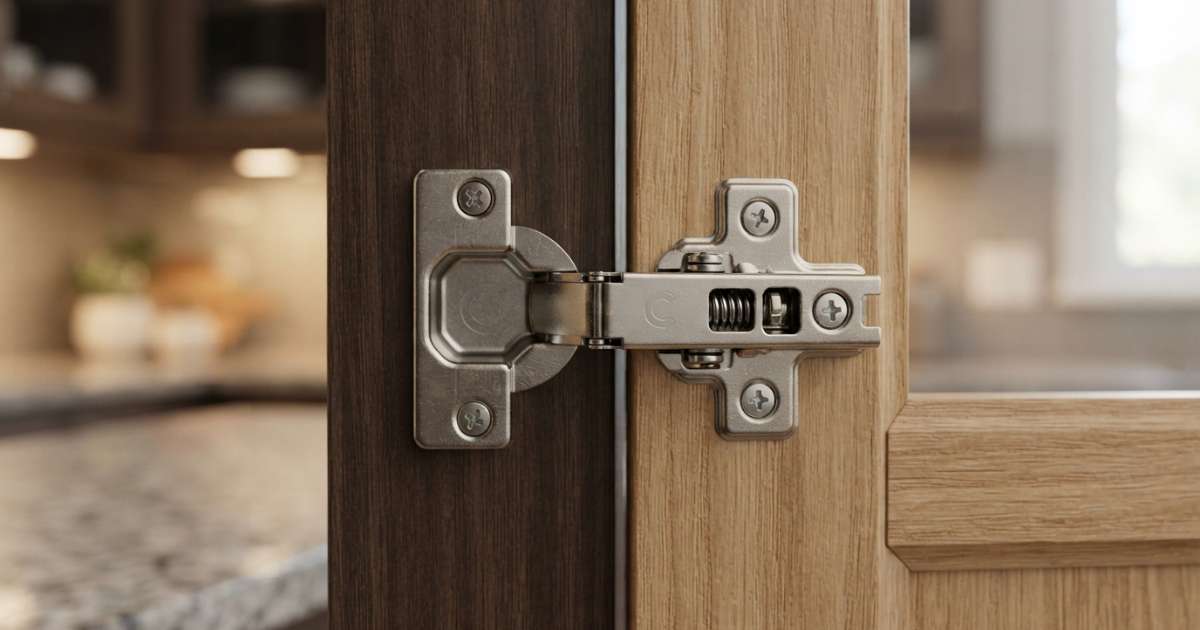 Phân loại các mẫu bản lề tủ bếp cariny thông dụng