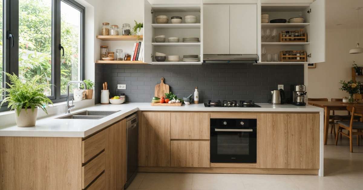 99+ mẫu tủ bếp gỗ mdf hiện đại dẫn đầu xu hướng năm 2025 4 Đặc điểm của tủ bếp mdf phủ melamine phổ biến nhất