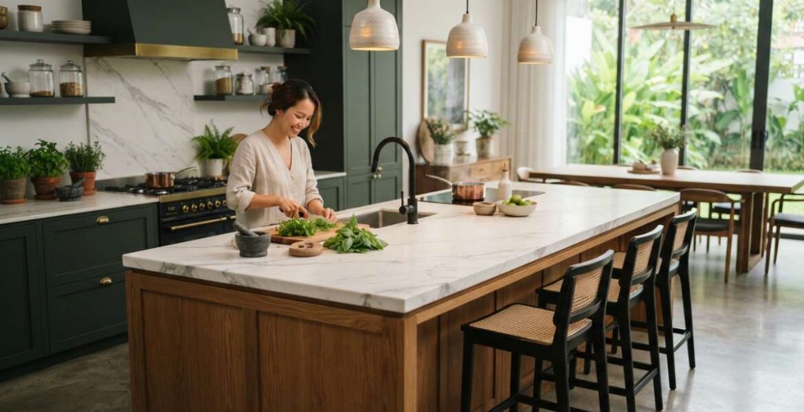 bàn đảo bếp đẹp