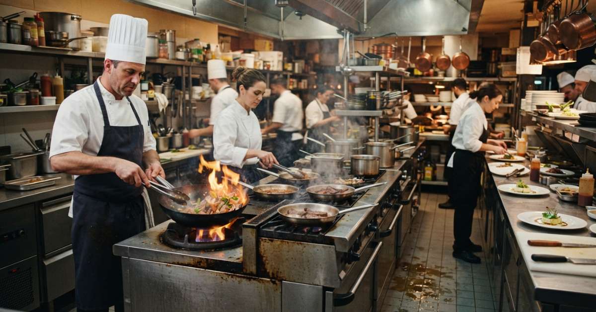 bếp công nghiệp nhà hàng