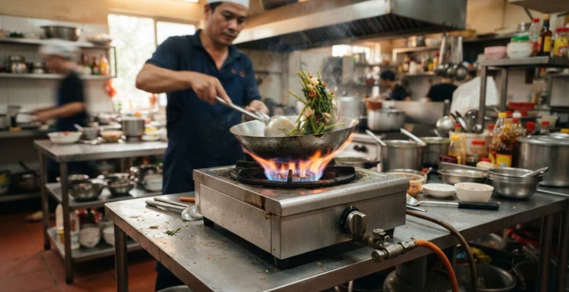 bếp ga công nghiệp đơn