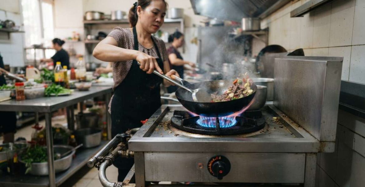 bếp gas bán công nghiệp