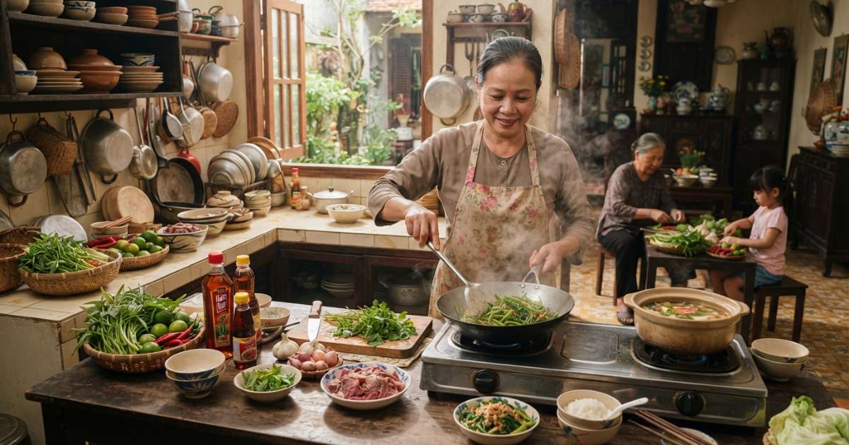 Khám phá phong cách thiết kế bếp mang đậm nét đẹp nhà Việt 2 bếp nhà việt