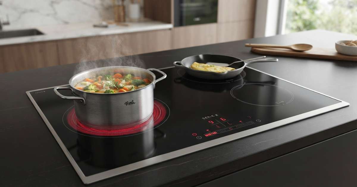 Bếp từ Bosch 3 vùng nấu Serie 8: Đẳng cấp nhà bếp năm 2025 2 bếp từ bosch 3 vùng nấu serie 8