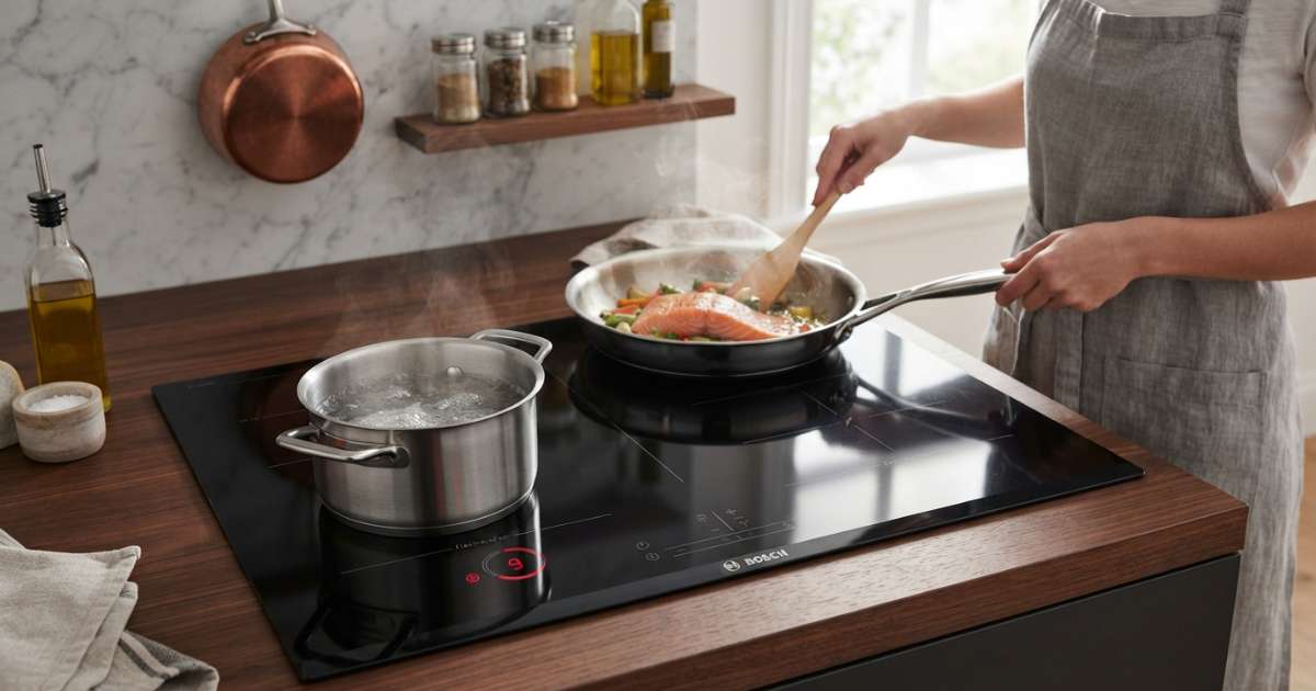 Bếp từ Bosch Serie 8: Thiết kế, tính năng và những điểm nổi bật 2 bếp từ bosch serie 8